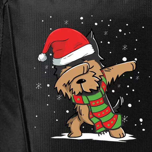 Dabbing Dab Yorkshire Terrier Santa Christmas Lover Dog Gift City Backpack