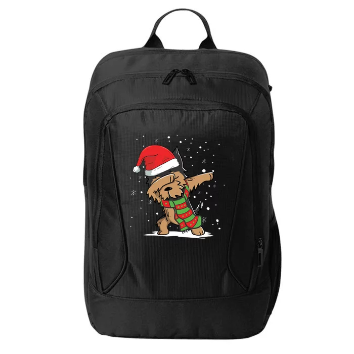 Dabbing Dab Yorkshire Terrier Santa Christmas Lover Dog Gift City Backpack