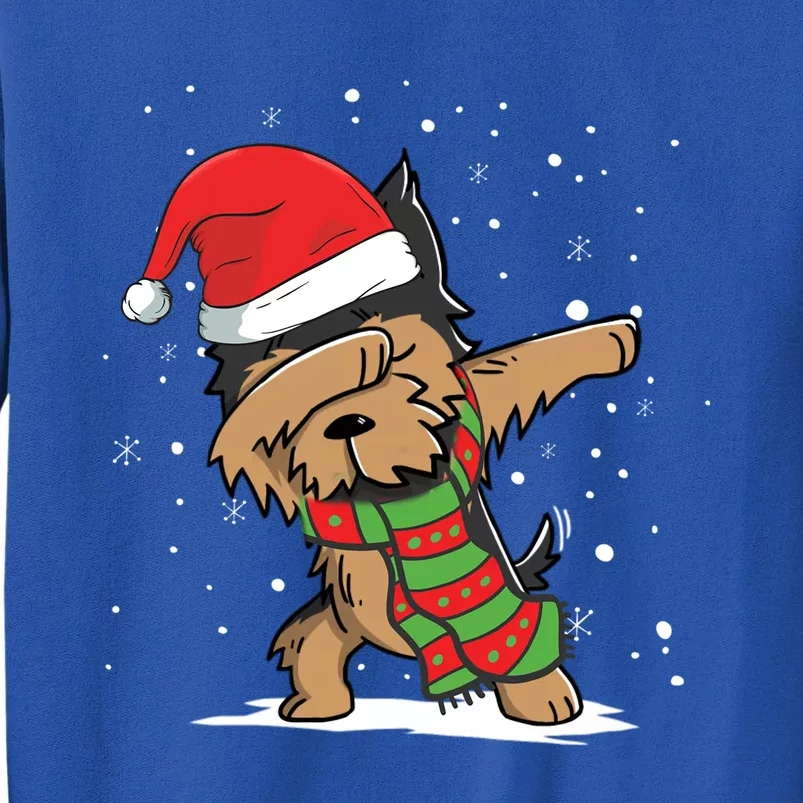 Dabbing Dab Yorkshire Terrier Santa Christmas Lover Dog Gift Sweatshirt