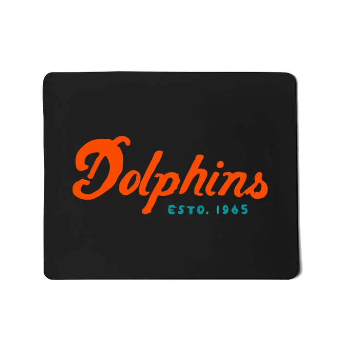 Dolphins Est 1965 Gift For Miami Sport Fan Mousepad