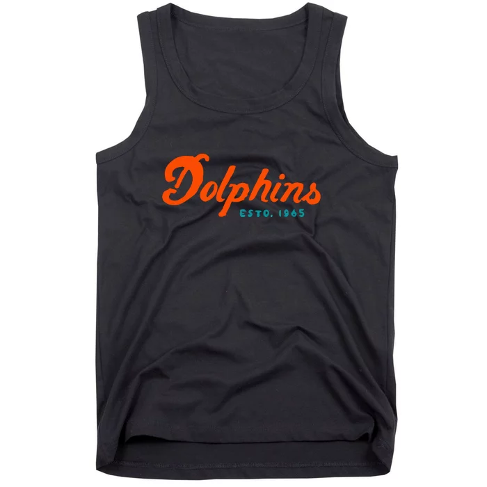 Dolphins Est 1965 Gift For Miami Sport Fan Tank Top