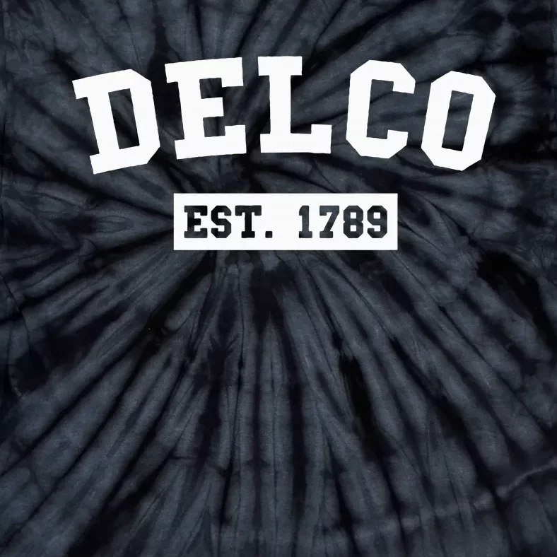 Delco Est. 1789 Goose Distressed Tie-Dye T-Shirt