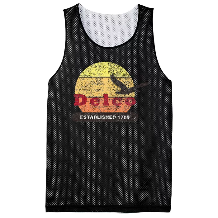 Delco Est. 1789 Goose Distressed Mesh Reversible Basketball Jersey Tank