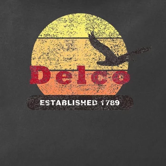 Delco Est. 1789 Goose Distressed Zip Tote Bag