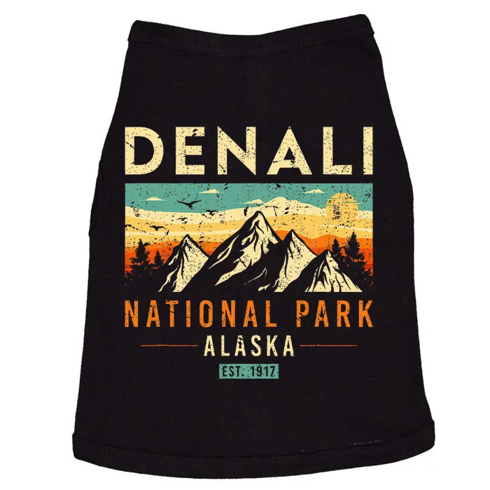 Denali Est. 1917 Vintage Retro Alaska National Park Doggie Tank