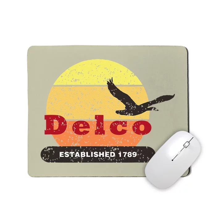 Delco Est. 1789 Goose Distressed Mousepad