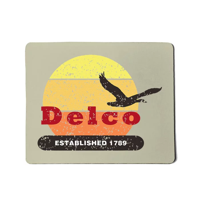 Delco Est. 1789 Goose Distressed Mousepad