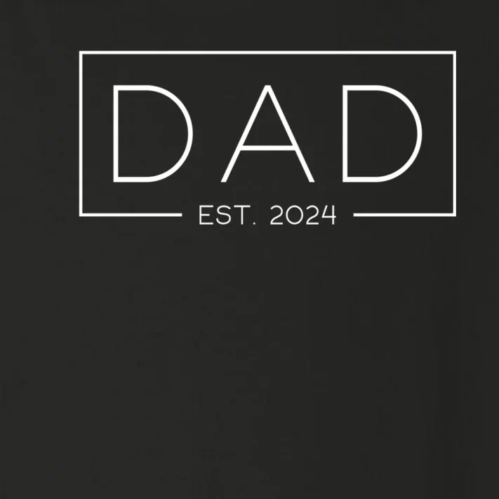 Dad Est. 2024 Expect Baby 2024 Father 2024 New Dad 2024 Toddler Long Sleeve Shirt