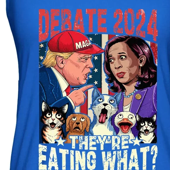 Debate Election 2024 Pets Dog Cat Theyre Eating What Ladies Essential Flowy Tank