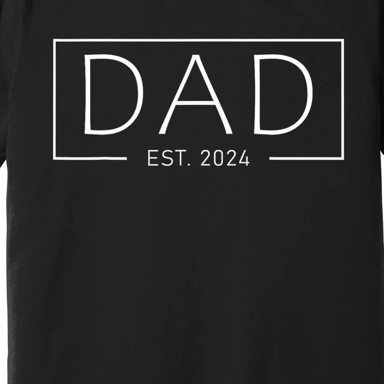 Dad Est 2024 Soon To Be Dad Pregnancy Announcement Premium T-Shirt