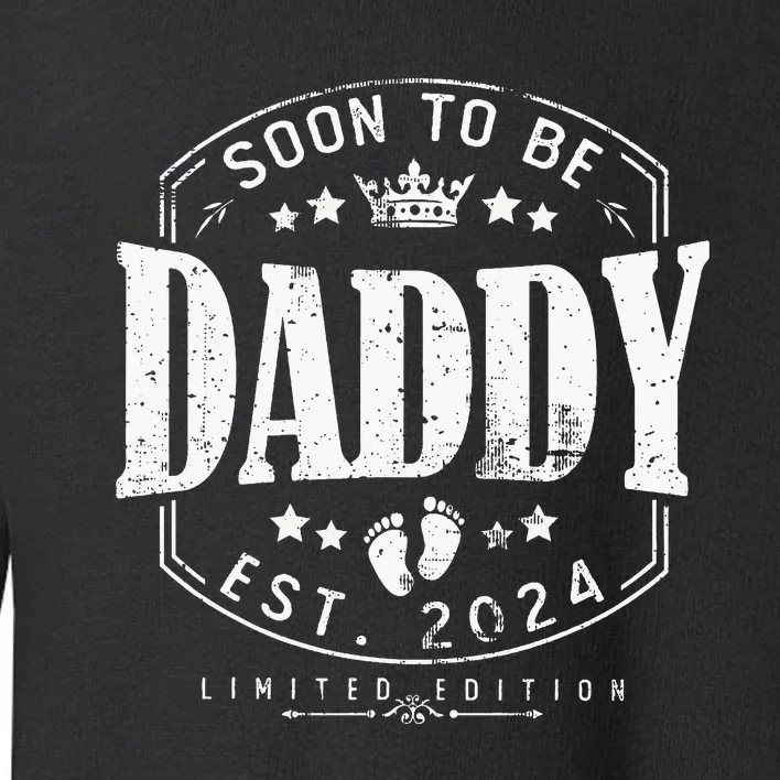 Dad Est 2024 Soon To Be Daddy Pregnancy Announcement Toddler Sweatshirt