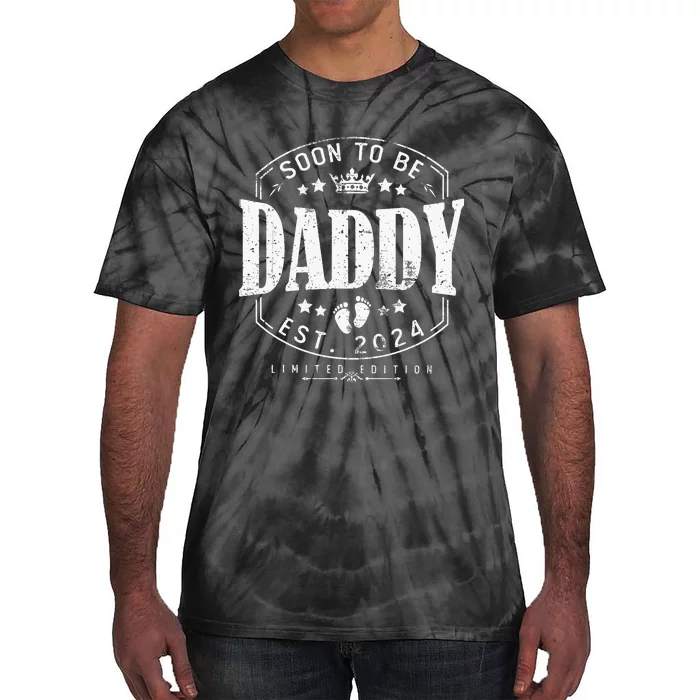 Dad Est 2024 Soon To Be Daddy Pregnancy Announcement Tie-Dye T-Shirt