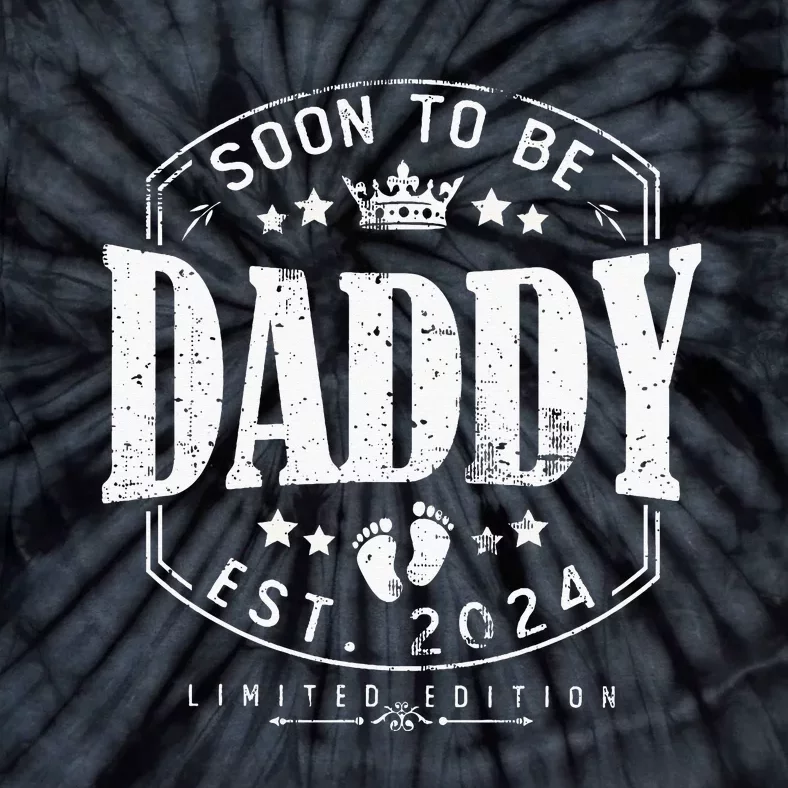 Dad Est 2024 Soon To Be Daddy Pregnancy Announcement Tie-Dye T-Shirt