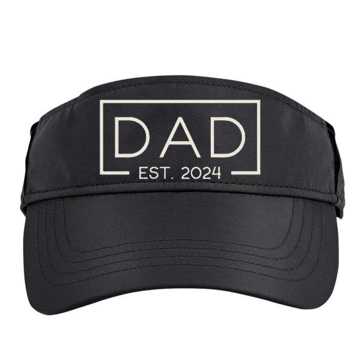 Dad Est. 2024 Logo Dad 2024 Loading New Dad 2024 Adult Drive Performance Visor