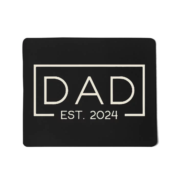 Dad Est. 2024 Logo Dad 2024 Loading New Dad 2024 Mousepad