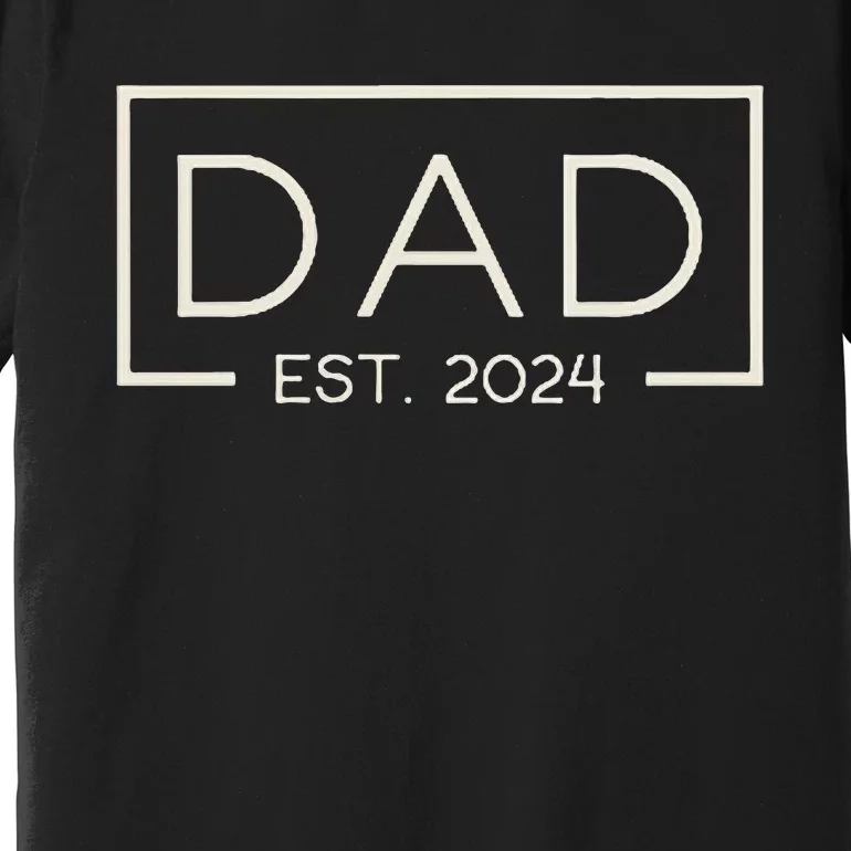 Dad Est. 2024 Logo Dad 2024 Loading New Dad 2024 Premium T-Shirt