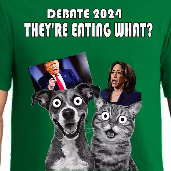 Debate Election 2024 Pets Dog Cat TheyRe Eating What Pajama Set