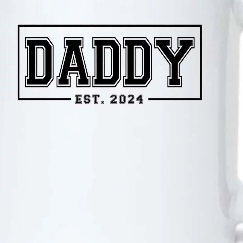 Daddy Est 2024 Promoted To Dad 2024 Pregnancy Announcement Black Color Changing Mug