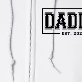 Daddy Est 2024 Promoted To Dad 2024 Pregnancy Announcement Full Zip Hoodie