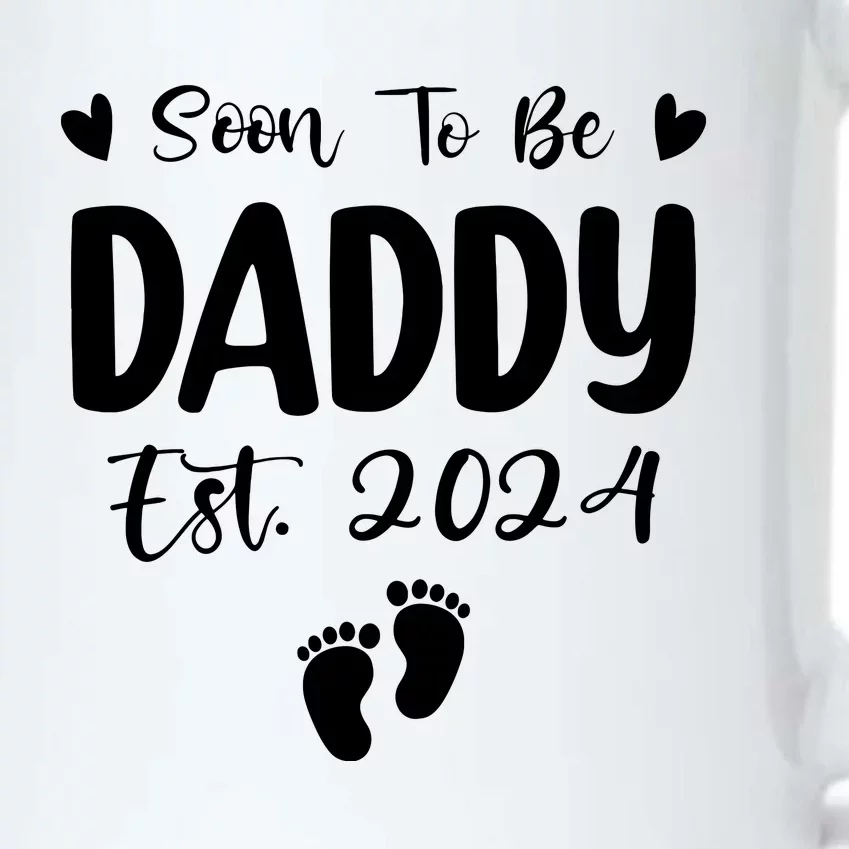 Dad Est 2024 Soon To Be Daddy Pregnancy Announcement Black Color Changing Mug