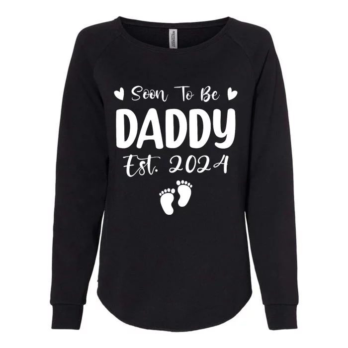 Dad Est 2024 Soon To Be Daddy Pregnancy Announcement Womens California Wash Sweatshirt