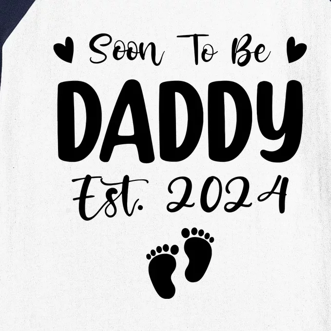 Dad Est 2024 Soon To Be Daddy Pregnancy Announcement Baseball Sleeve Shirt