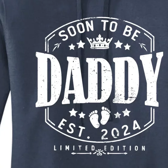 Dad Est 2024 Soon To Be Daddy Pregnancy Announcement Women's Pullover Hoodie