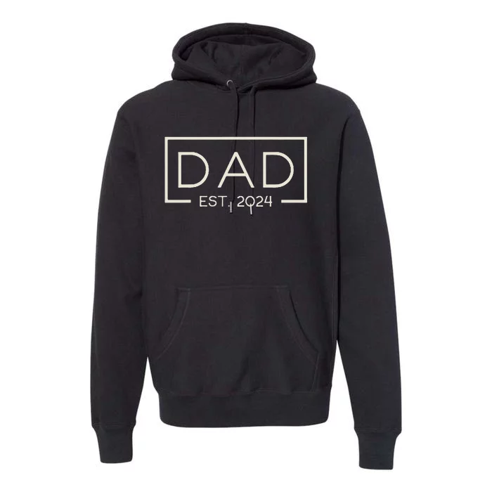 Dad Est. 2024 Premium Hoodie