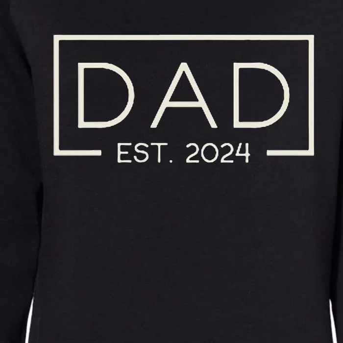 Dad Est. 2024 Womens California Wash Sweatshirt