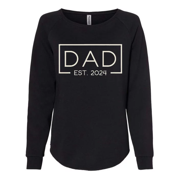 Dad Est. 2024 Womens California Wash Sweatshirt