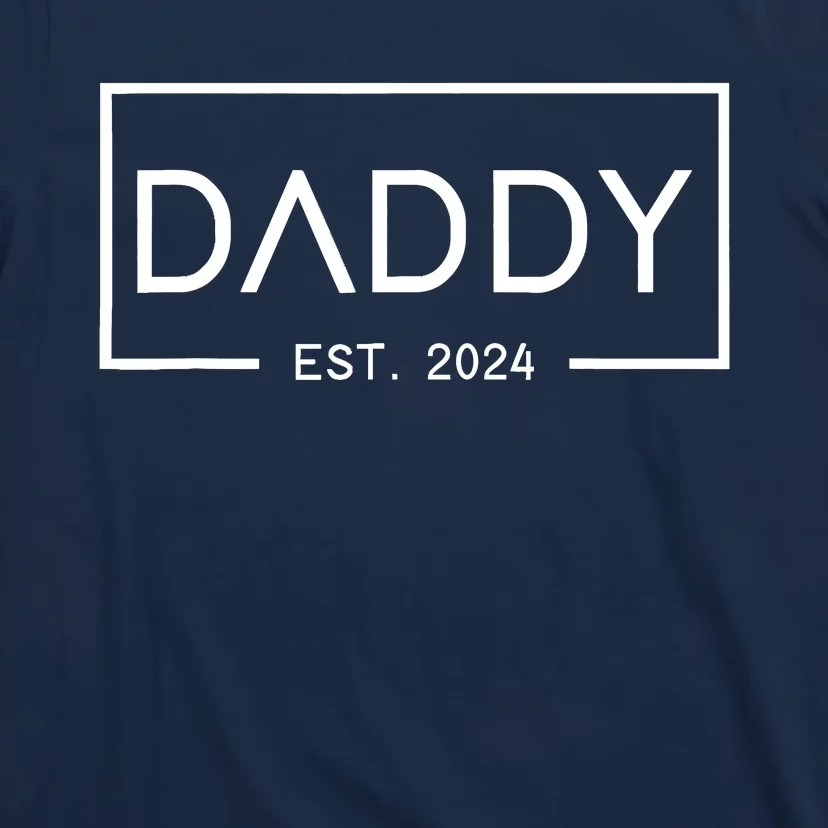 Daddy Est 2024 First Daddy FatherS Day 2024 New Daddy T-Shirt