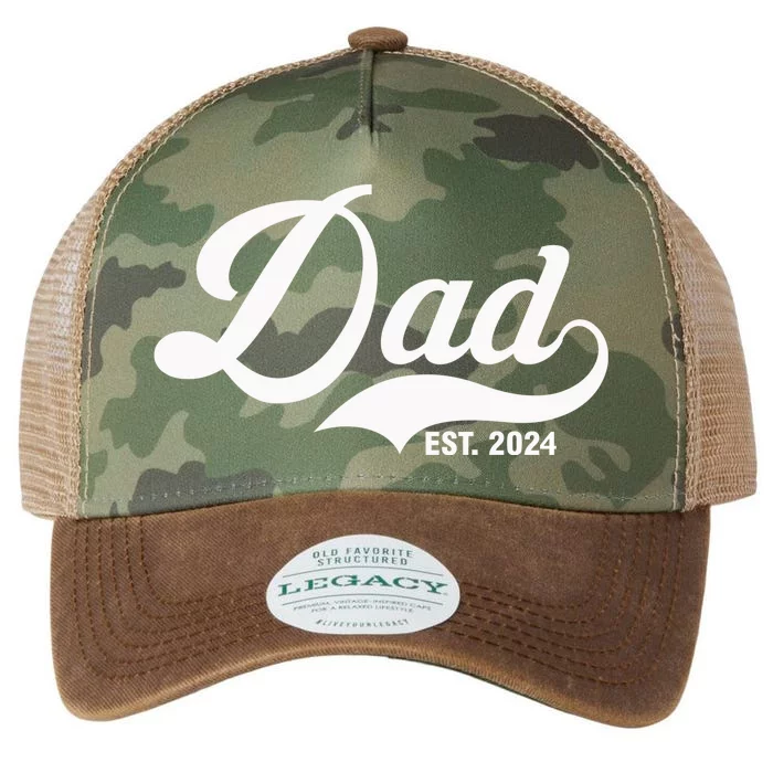 Dad Est. 2024 Legacy Tie Dye Trucker Hat