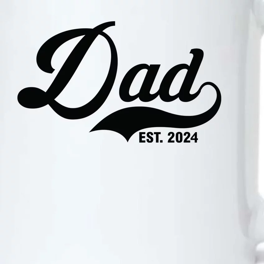 Dad Est. 2024 Black Color Changing Mug