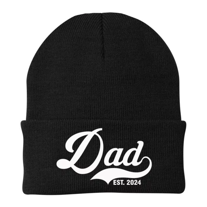 Dad Est. 2024 Knit Cap Winter Beanie