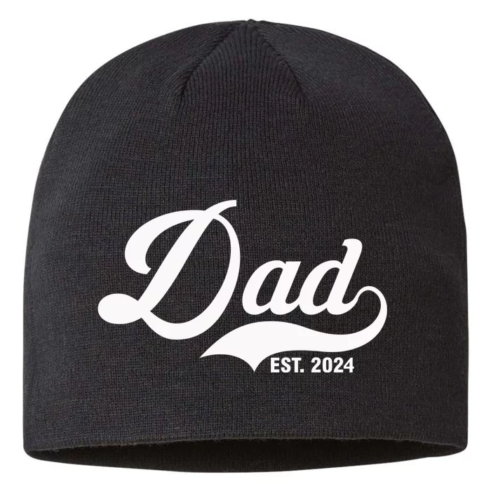 Dad Est. 2024 8 1/2in Sustainable Knit Beanie