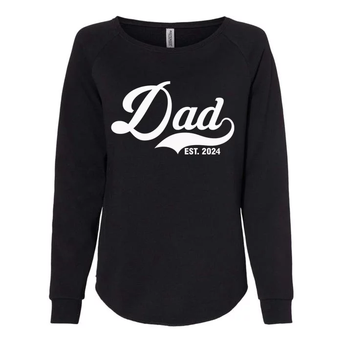 Dad Est. 2024 Womens California Wash Sweatshirt