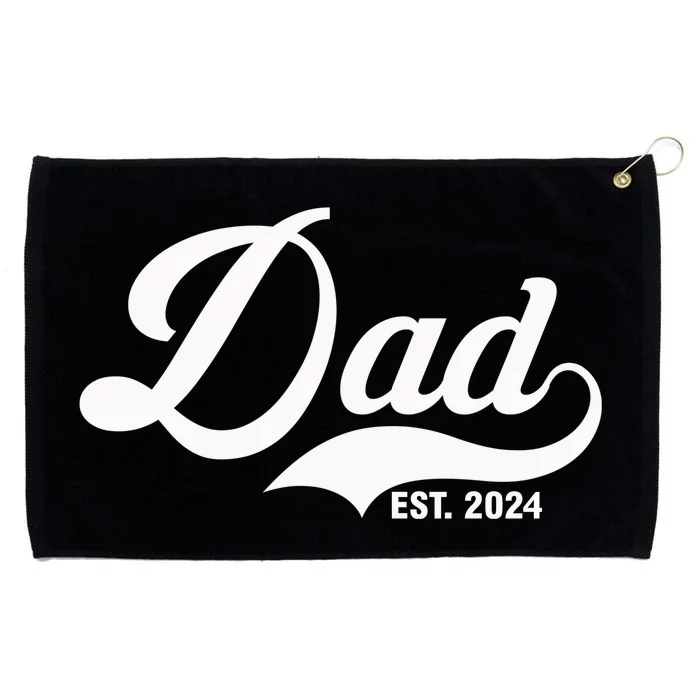 Dad Est. 2024 Grommeted Golf Towel