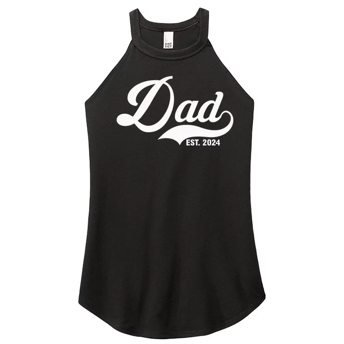 Dad Est. 2024 Women’s Perfect Tri Rocker Tank