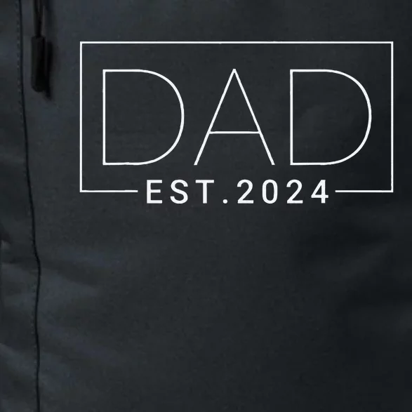 Dad Est 2024 New Dad Gift For Dad Anniversary Father Daily Commute Backpack