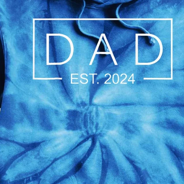 Dad Est 2024 Soon To Be Dad 2024 Pregnancy Announcement Tie Dye Hoodie