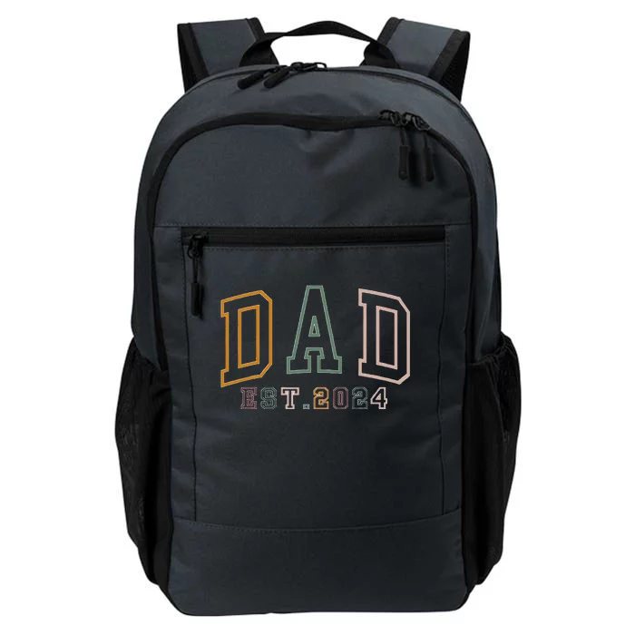 Dad Est 2024 New Dad Gift For Dad Anniversary Daily Commute Backpack