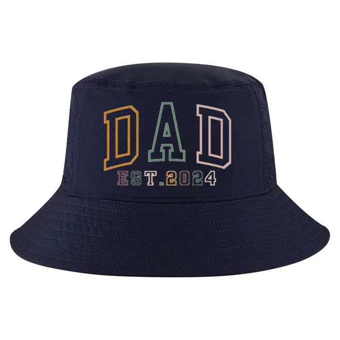 Dad Est 2024 New Dad Gift For Dad Anniversary Cool Comfort Performance Bucket Hat