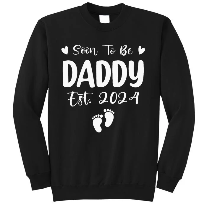 Dad Est 2024 Soon To Be Daddy Pregnancy Announcement Tall Sweatshirt