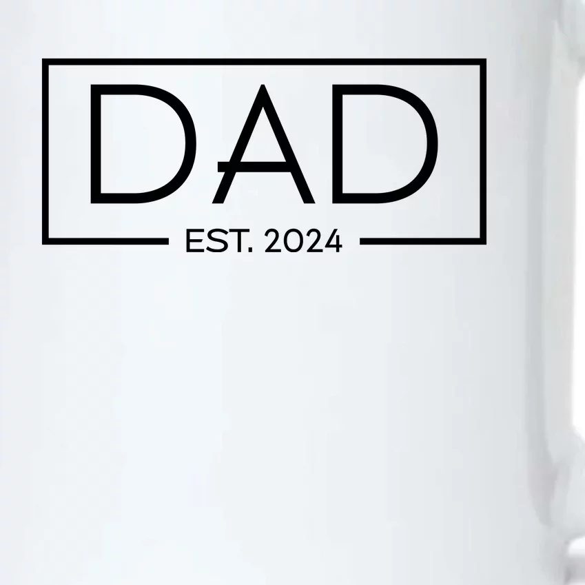 Dad Est. 2024 FatherS Day Celebration Black Color Changing Mug