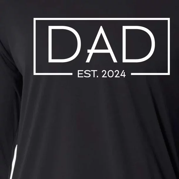 Dad Est. 2024 FatherS Day Celebration Cooling Performance Long Sleeve Crew