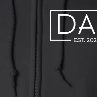 Dad Est. 2024 FatherS Day Celebration Full Zip Hoodie