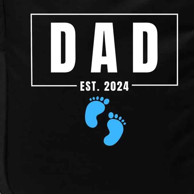 Dad Est. 2024 Fathers Day Expecting Baby Funny New Dad Baby Boy Impact Tech Backpack