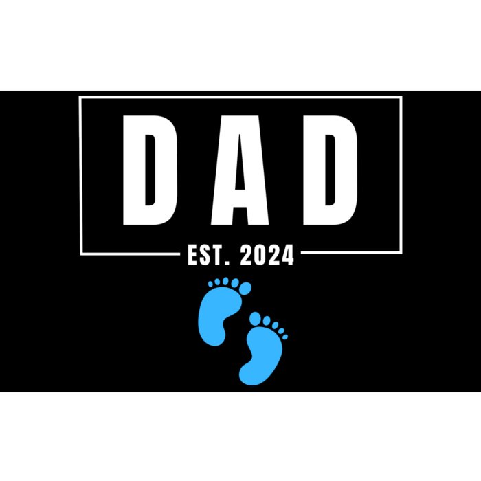 Dad Est. 2024 Fathers Day Expecting Baby Funny New Dad Baby Boy Bumper Sticker