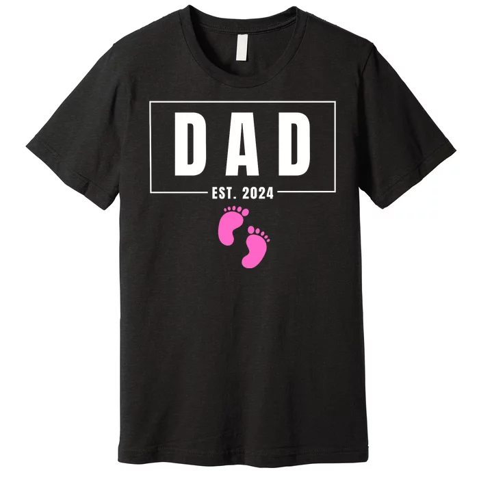 Dad Est. 2024 Fathers Day Expecting Baby Funny New Dad Baby Girl ...