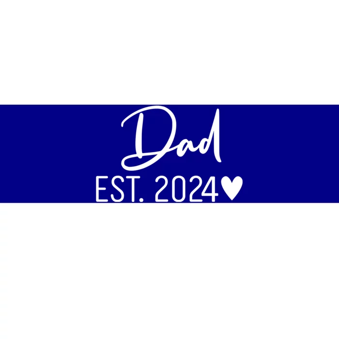 Dad Est. 2024 New Baby Bumper Sticker